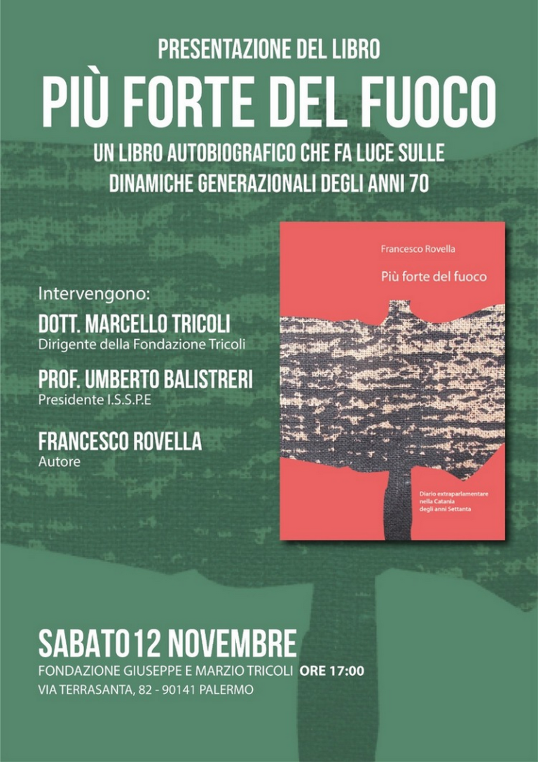 Presentazione del libro: “Più forte del fuoco”