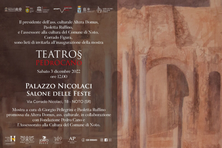 Altera Domus presenta “Teatros”, a Palazzo Nicolaci la personale di Pedro Cano