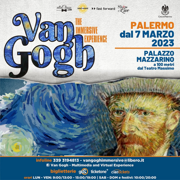 Van Gogh. The Immersive Experience al Palazzo Mazzarino