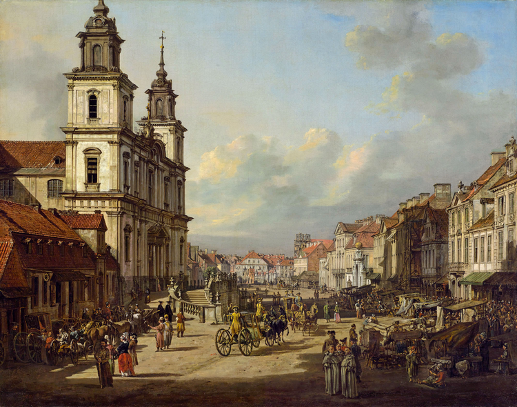 Ospite a Palazzo – “Varsavia, chiesa di Santa Croce” di Bernardo Bellotto