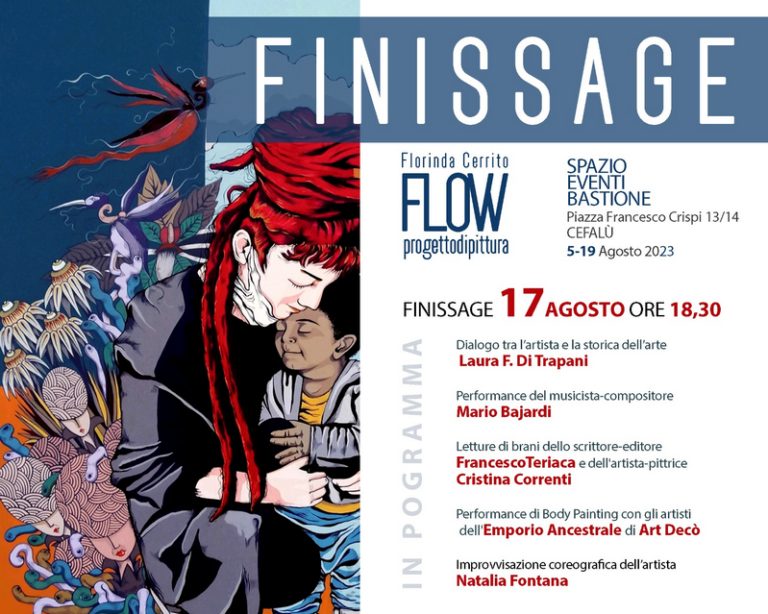 Allo Spazio Eventi Bastione tanti appuntamenti per il finissage di FLOW, la mostra di Florinda Cerrito