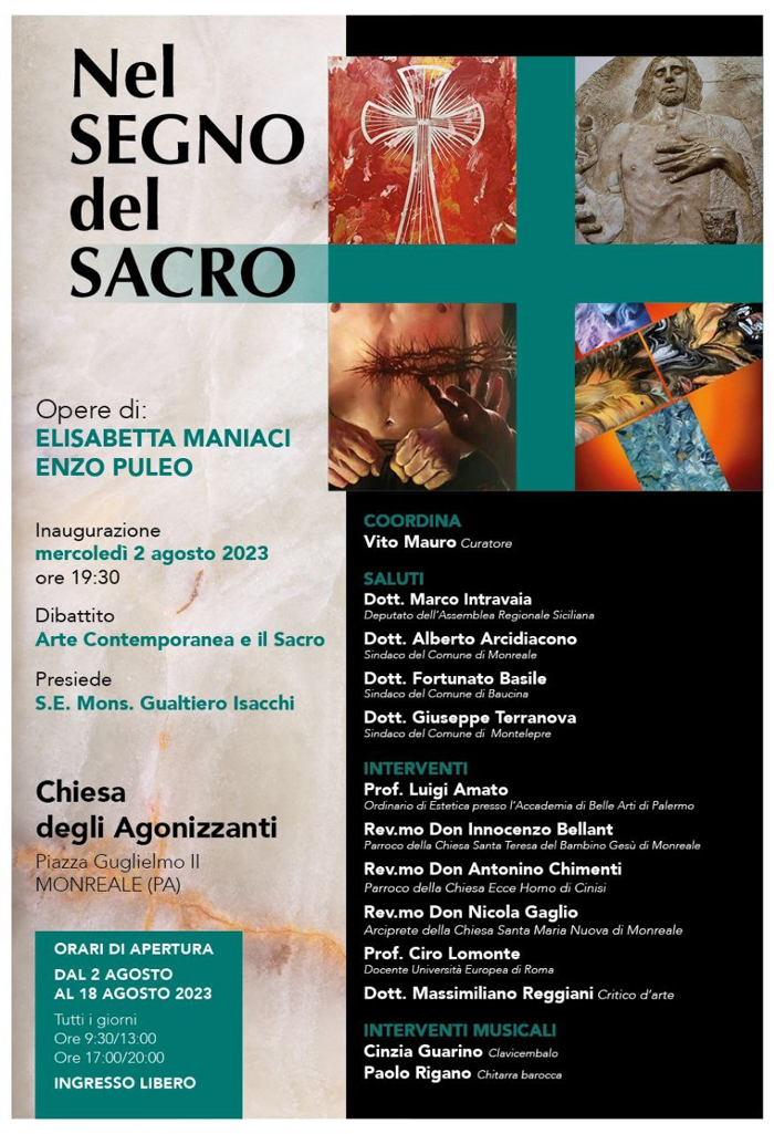 Arte contemporanea e sacro. Intervento all’inaugurazione della mostra “Nel segno del sacro”