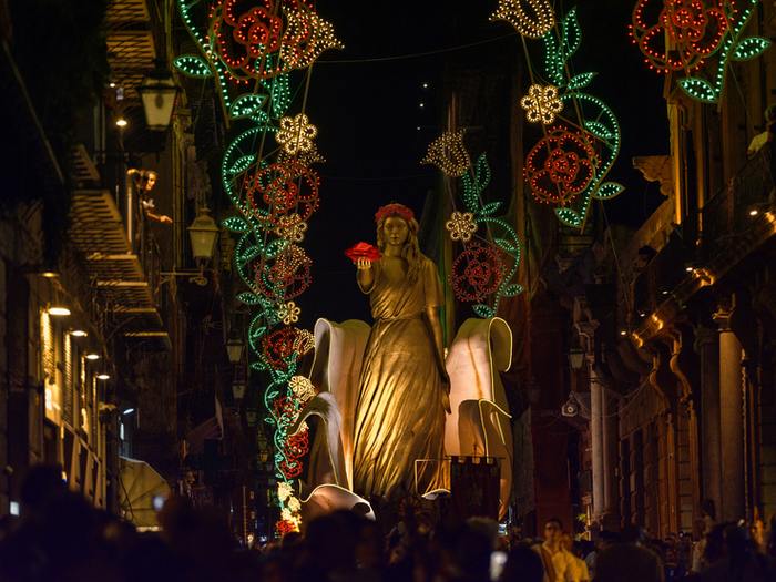 Ad Assisi le foto del Festino di Santa Rosalia