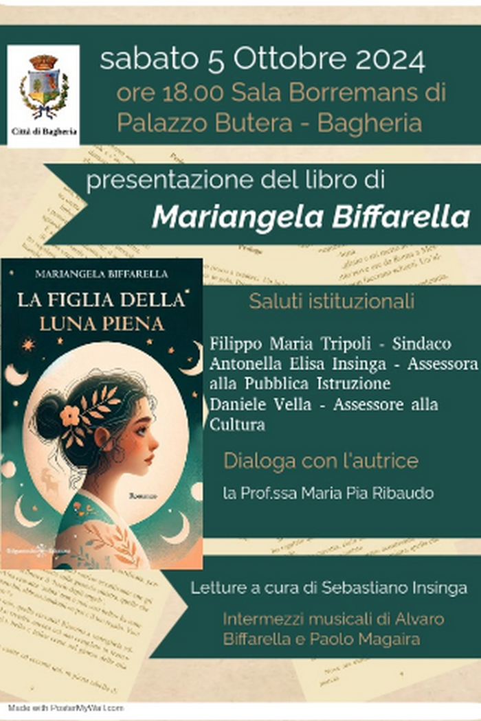 Presentazione del romanzo  “La figlia della luna piena” di Mariangela Biffarella