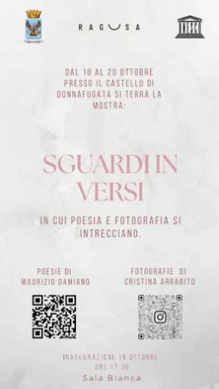 Venerdì 18 ottobre saranno tre le mostre inaugurate a Ragusa