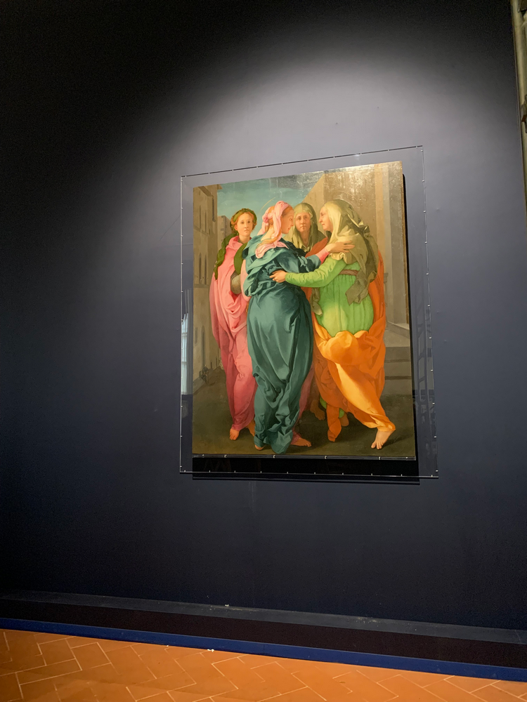 La Visitazione del Pontormo nuovamente esposta nella Sala del Fregio di Villa medicea di Poggio a Caiano