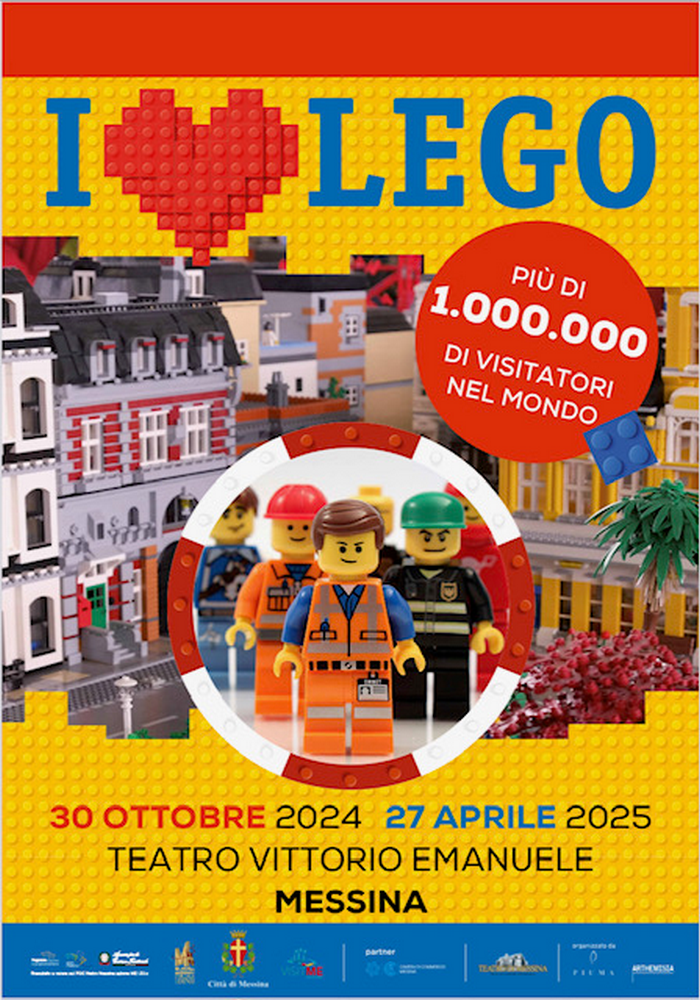 “I Love Lego” approda a Messina: dal 30 ottobre al Teatro Vittorio Emanuele